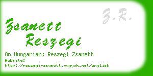 zsanett reszegi business card